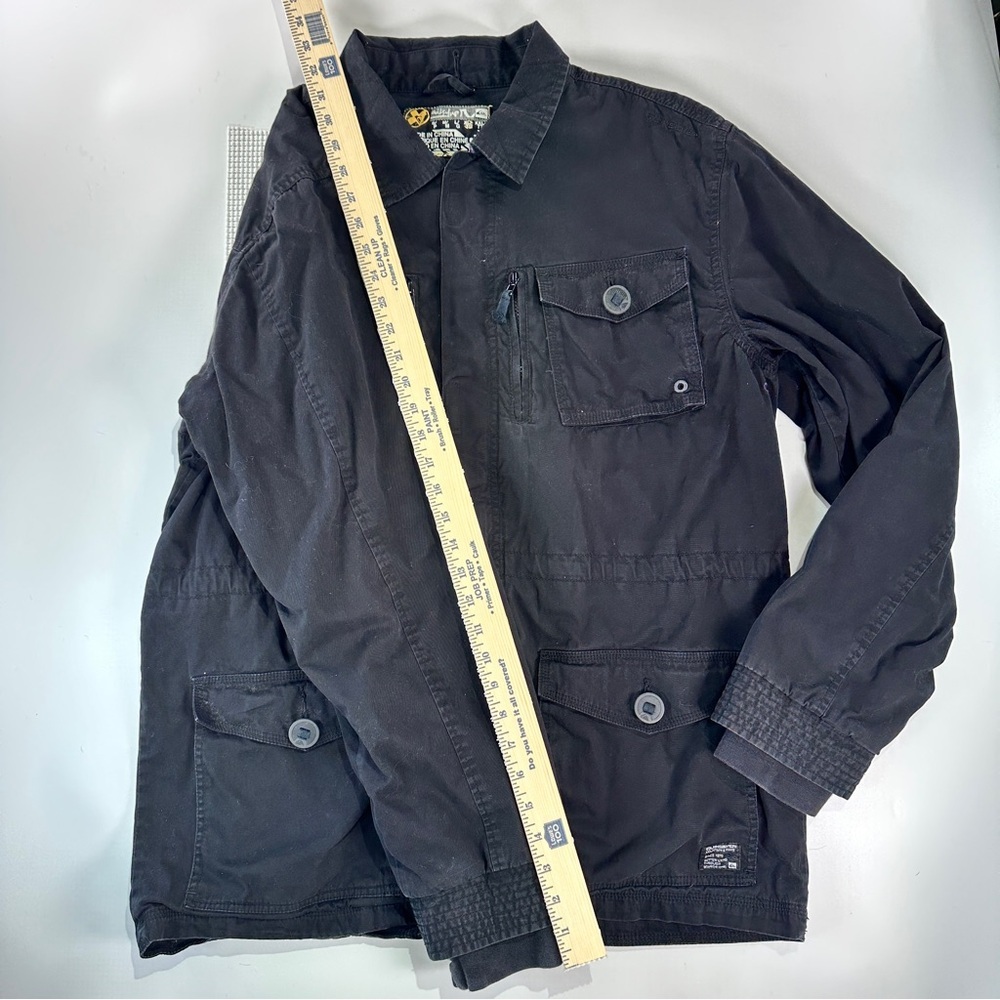 Quiksilver Utility Jacket Gorpcore Field Coat Bla… - image 15
